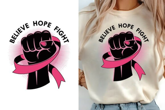 Elevating Advocacy Through Design: The Strategic Value of the Believe Hope Fight Breast Cancer T-shirt