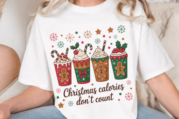 Embrace the Festive Spirit with the Christmas Calories Don't Count PNG Design