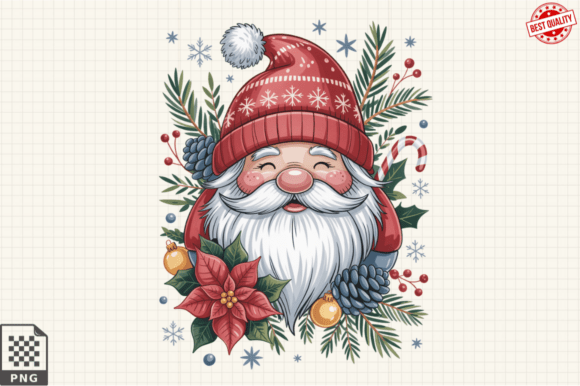 Evaluating Detailed Vibrant Christmas Gnome Clipart for Professional Sublimation Projects