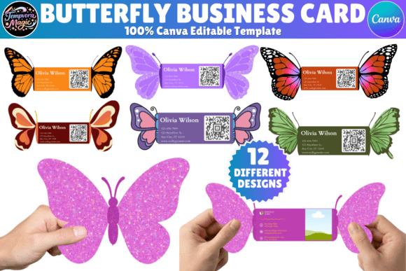 Redefining First Impressions with the Butterfly Shaped Business Card Template