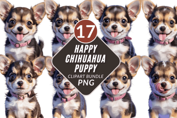 Strategic Branding with the Happy Chihuahua Puppy Dog Clipart Bundle